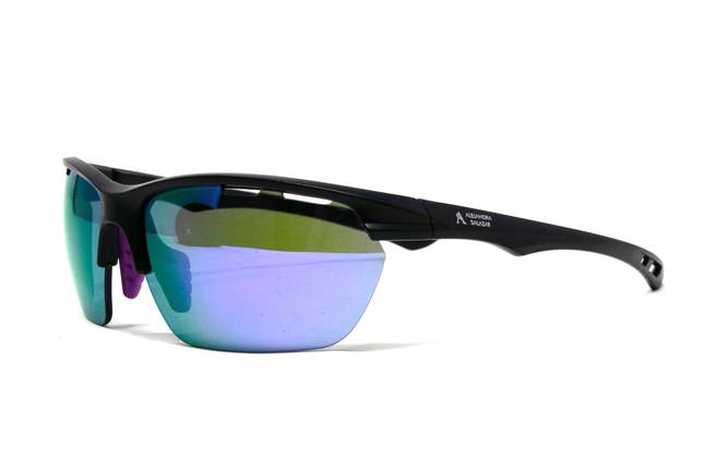 Addictive Gandia C8 Sunglasses by Alejandra Salazar. Black/Purple